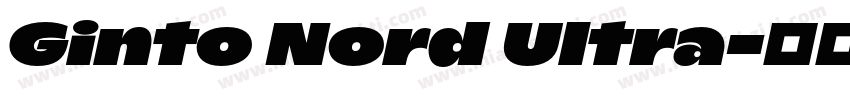 Ginto Nord Ultra字体转换
